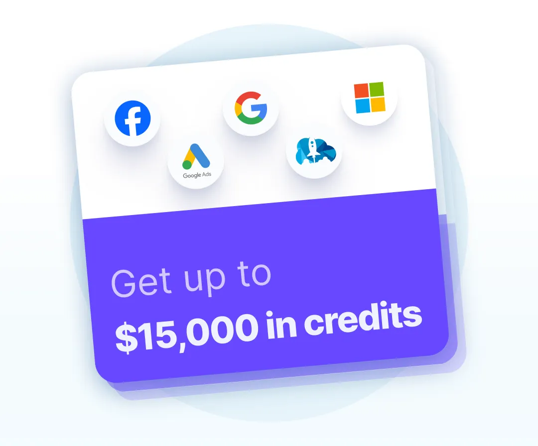 Advertising credit offer highlighting benefits of digital marketing.