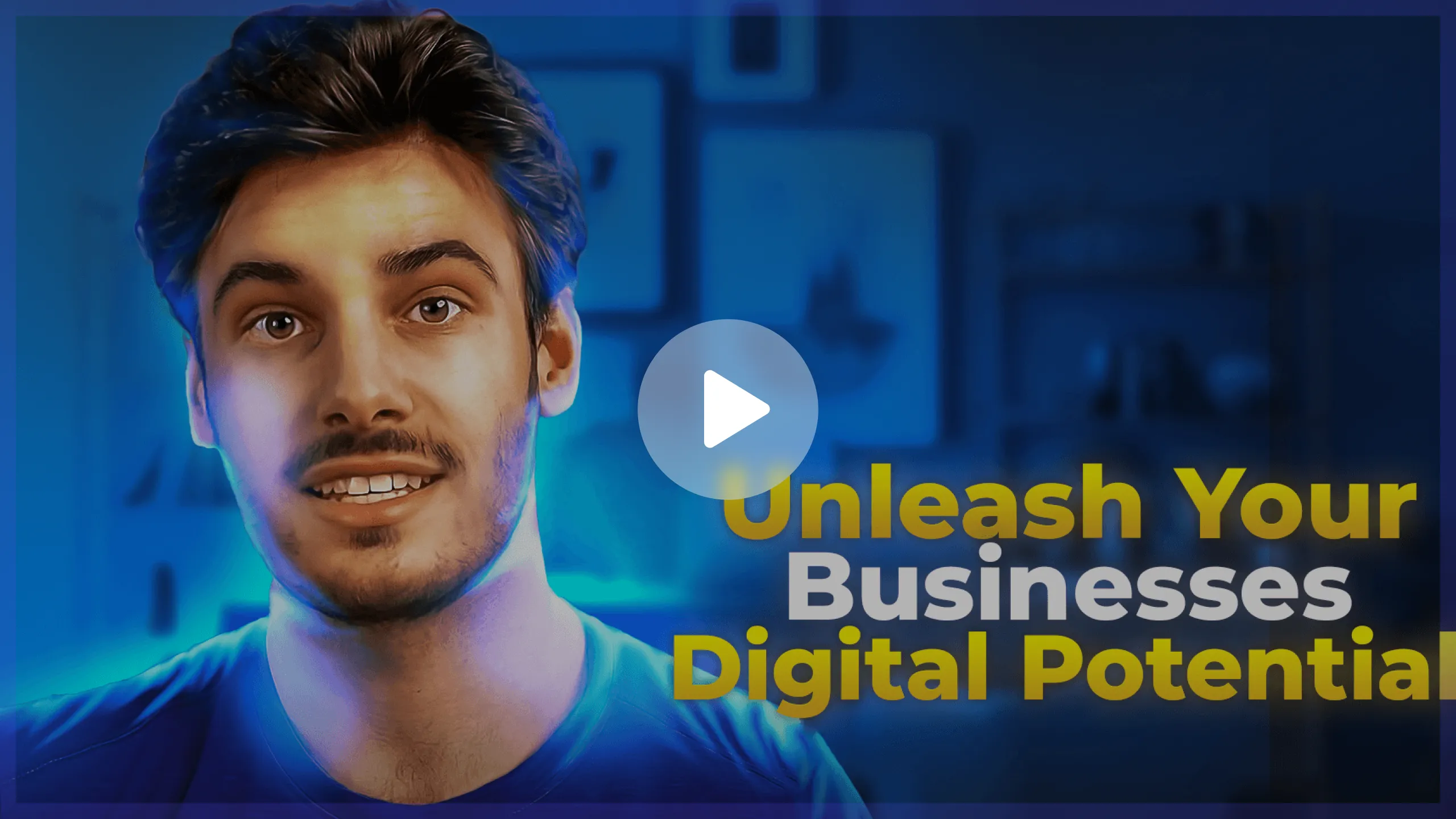 Digital success partner with CTAs 'Unleash Your Business's Digital Potential'.